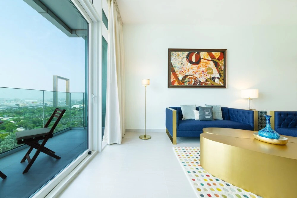 Дубай: Maison Privee - Superb 1BR apartment overlooking Zabeel Park and Dubai Frame