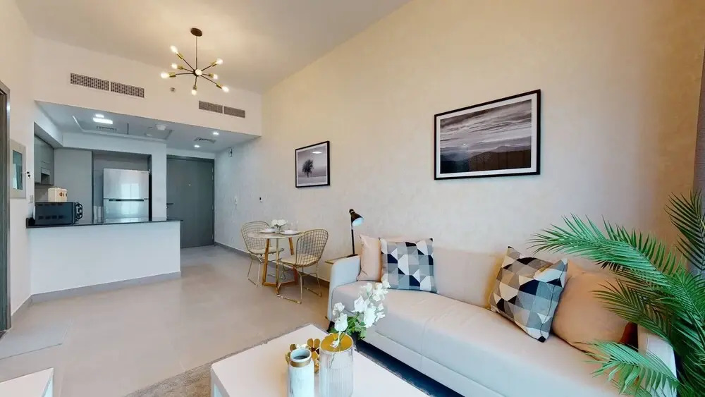 Дубай: Luxe - Modern Nordic 1 Bedroom 1 Sofa Bed