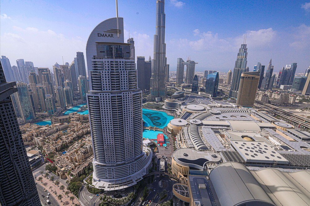 Дубай: Full Burj Khalifa View Mall Access 3 Brm