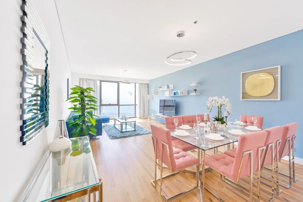 Дубай: JBR - Al Fattan Sea View 48th floor - Free Beach Resorts Access!
