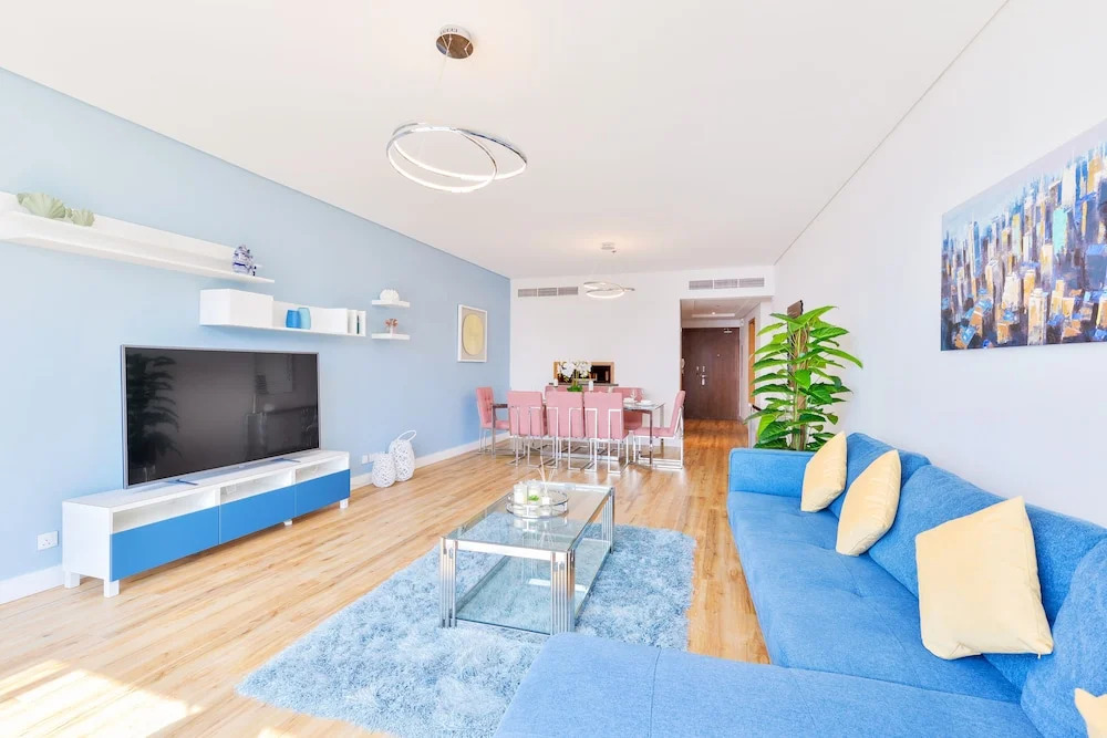 Дубай: JBR - Al Fattan Sea View 48th floor - Free Beach Resorts Access!