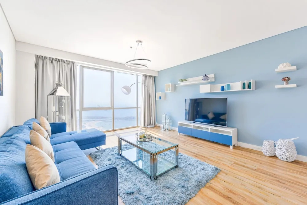 Дубай: JBR - Al Fattan Sea View 48th floor - Free Beach Resorts Access!