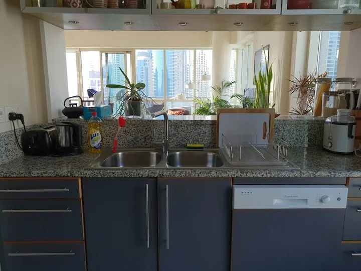 Дубай: Superb place 180 degrees marina sea view