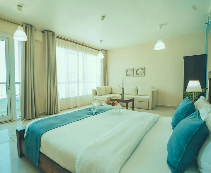 Дубай: A C Pearl Holiday Homes Sea And Palm Island View On 67Th Floor