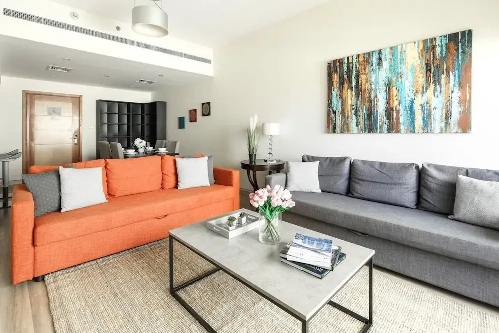 Дубай: Spacious 1BR in Beautiful Greens! Sleeps 6