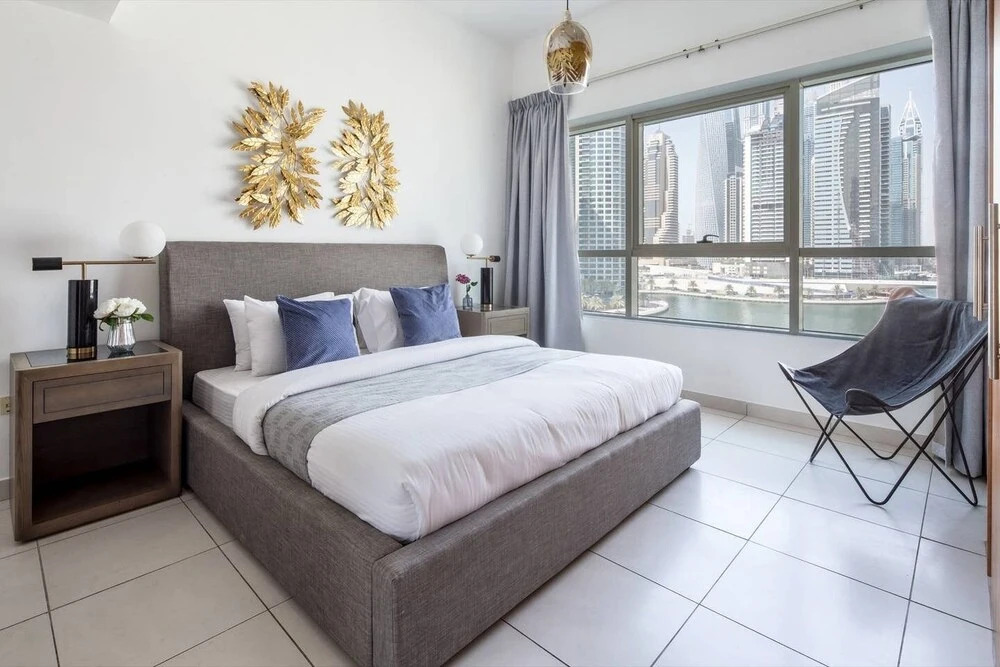 Дубай: Elegantly Modern 1BR With Lovely Marina Views!