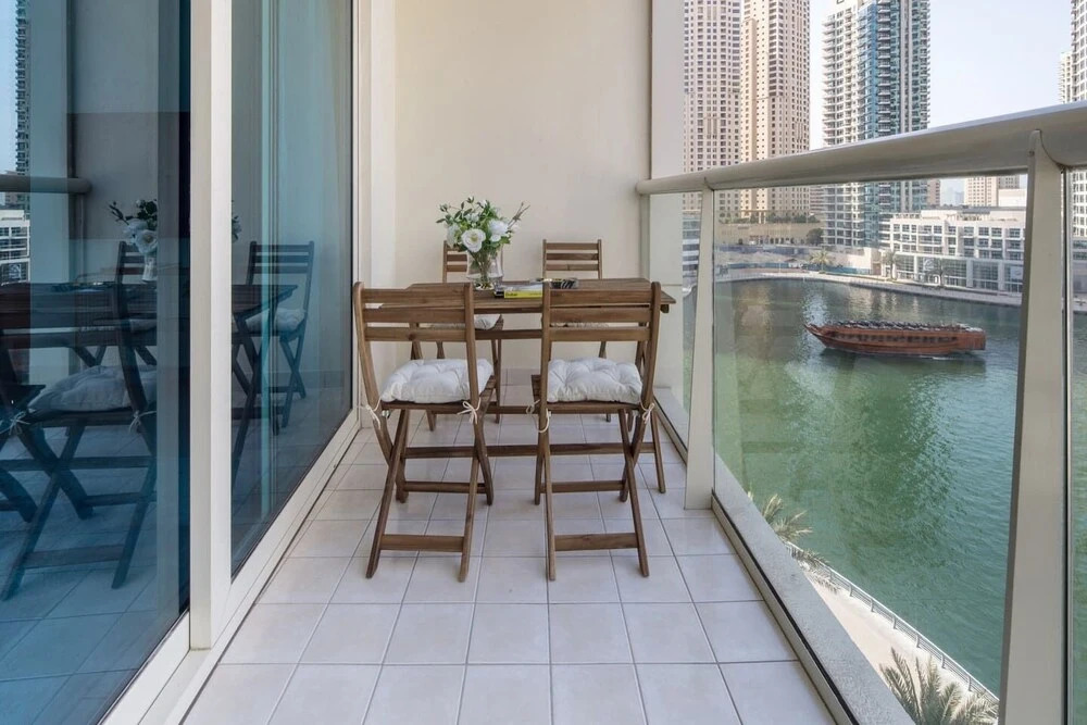 Дубай: Elegantly Modern 1BR With Lovely Marina Views!