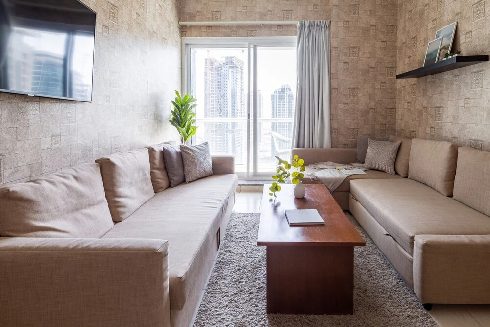 Дубай: Fashionable 1BR in the Trendy Jlt! Sleeps 4!