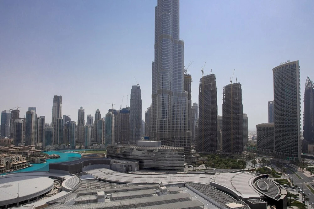 Дубай: The address Dubai Mall Balcony & View 3bed