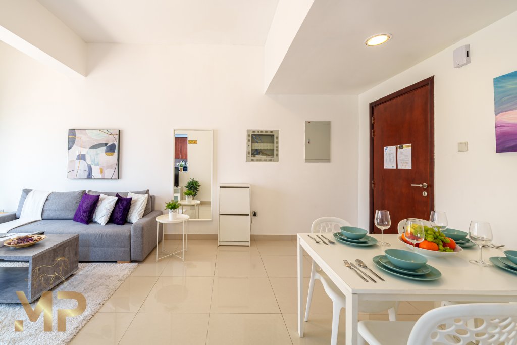 Дубай: Апартаменты 1 Bedroom with Panoramic Marina views