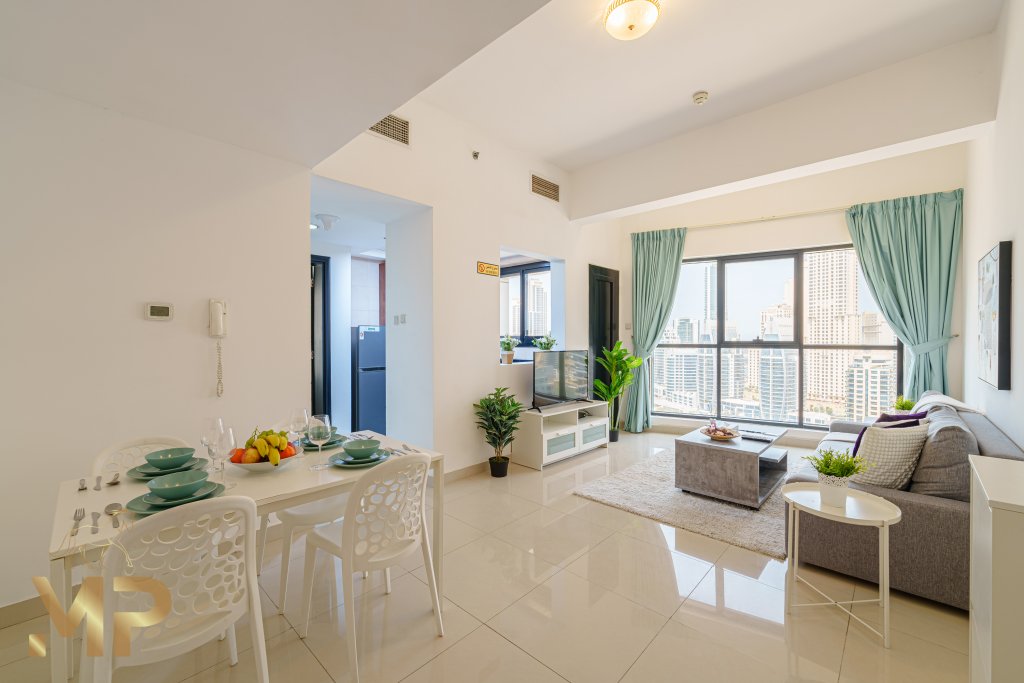 Дубай: Апартаменты 1 Bedroom with Panoramic Marina views