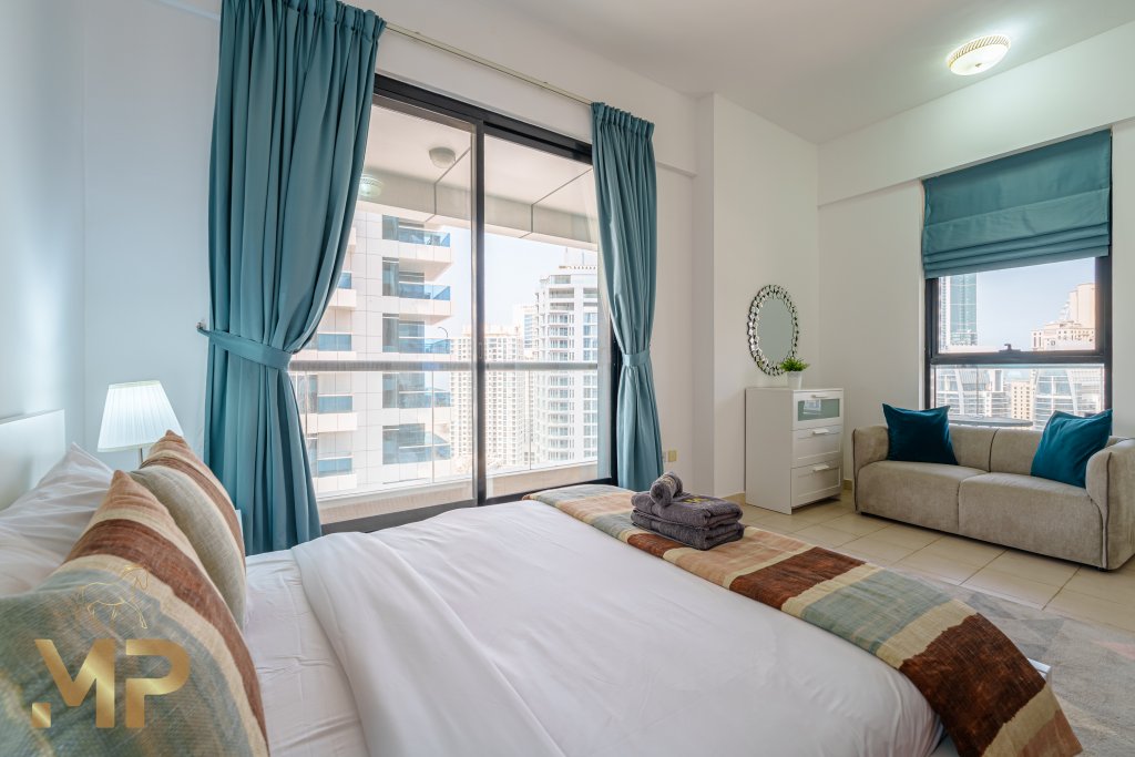 Дубай: Апартаменты 1 Bedroom with Panoramic Marina views