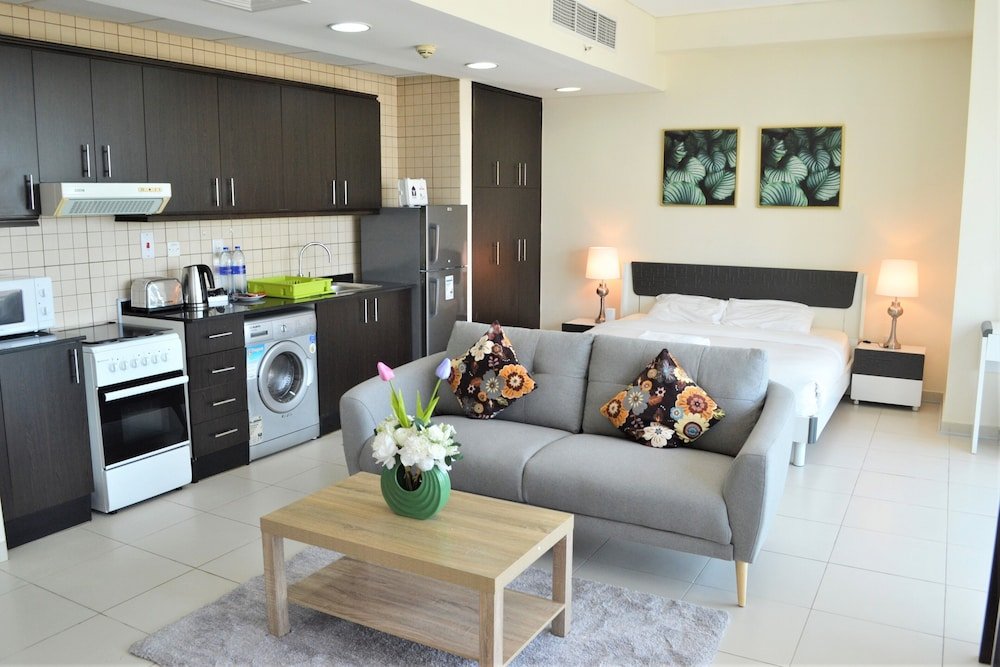 Дубай: Sea view furnished STUDIO with balcony in Marina - JMI