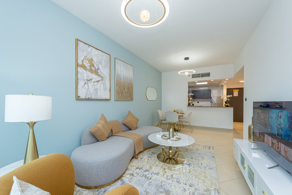 Дубай: Апартаменты Marco Polo - Splendid 1BR Apt with Marina View & Close to Metro