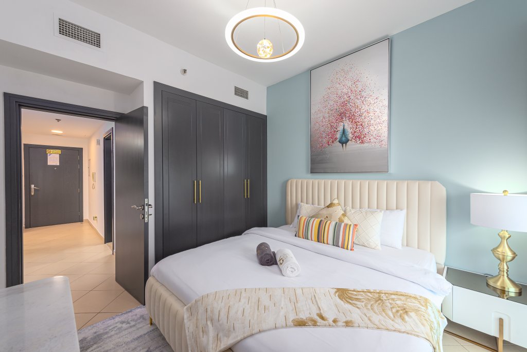 Дубай: Апартаменты Marco Polo - Splendid 1BR Apt with Marina View & Close to Metro