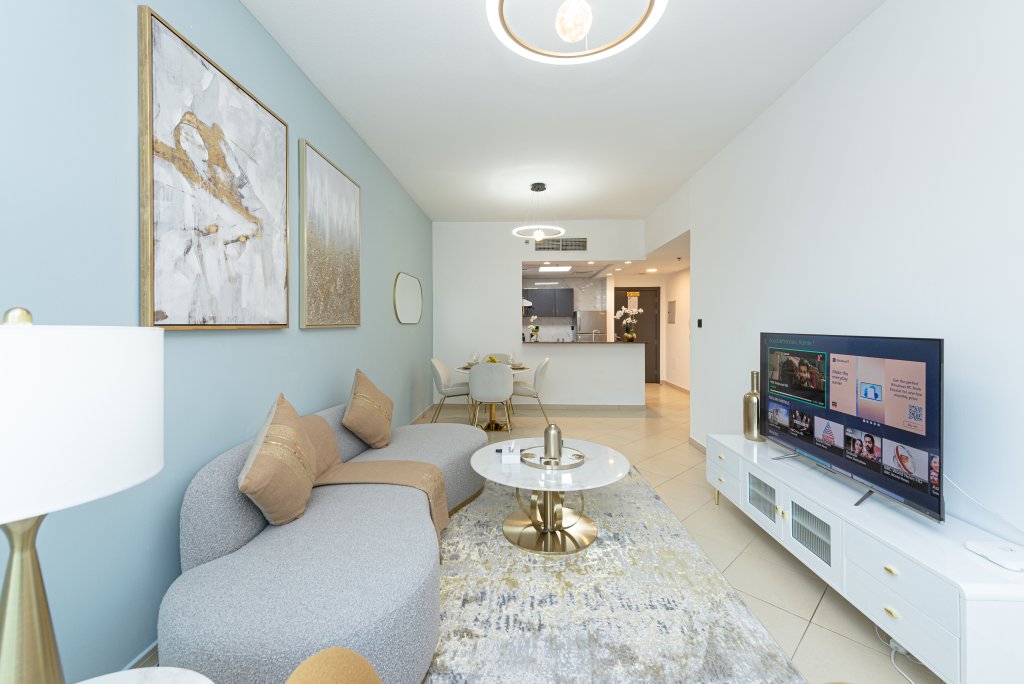 Дубай: Апартаменты Marco Polo - Splendid 1BR Apt with Marina View & Close to Metro