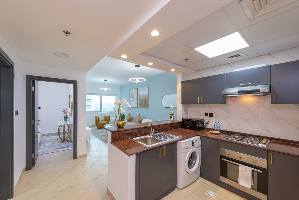 Дубай: Апартаменты Marco Polo - Splendid 1BR Apt with Marina View & Close to Metro
