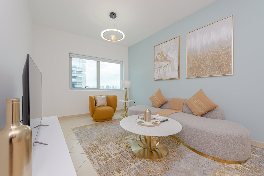 Дубай: Апартаменты Marco Polo - Splendid 1BR Apt with Marina View & Close to Metro