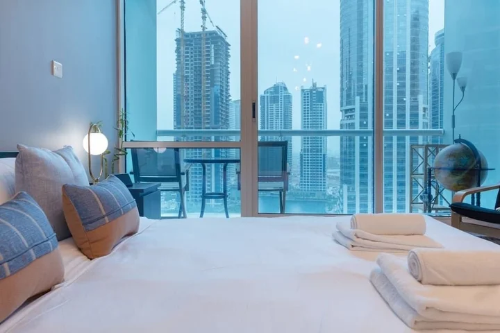 Дубай: Homely Studio in JLT With Amazing Views of Dubai Marina