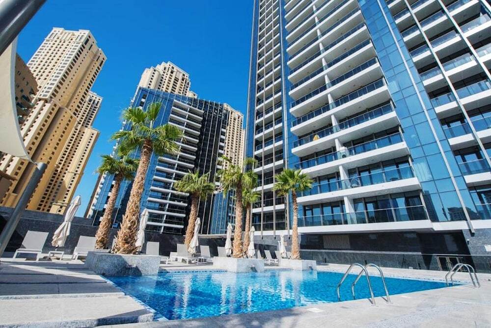 Дубай: Pelican Stay - Full Marina and Pool View
