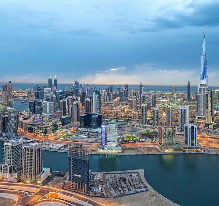 Дубай: Апартаменты Studio | Burj khalifa & Lake view | Business Bay