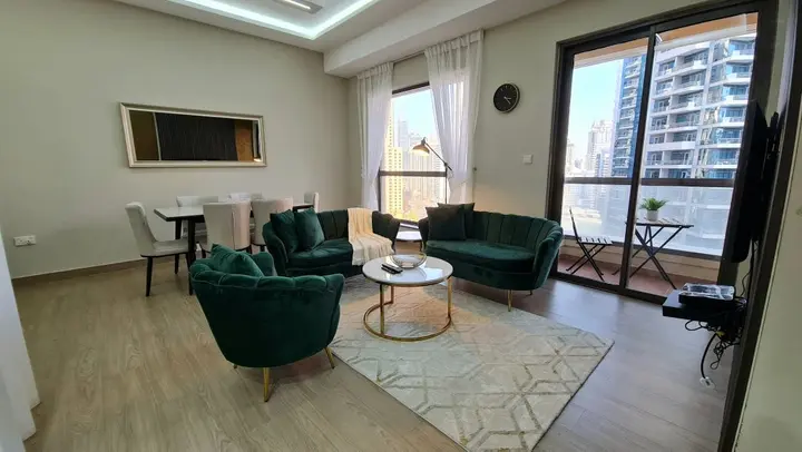 Дубай: Апартаменты Marco Polo - High-rise 1BR Apt with Amazing Marina Views