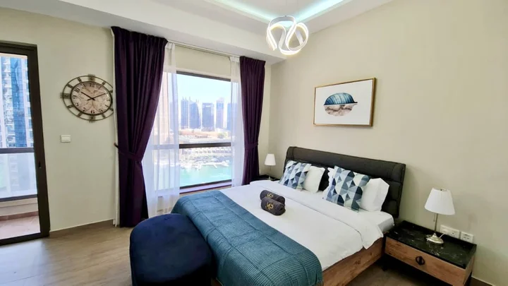 Дубай: Апартаменты Marco Polo - High-rise 1BR Apt with Amazing Marina Views