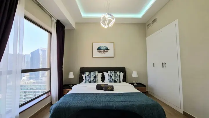 Дубай: Апартаменты Marco Polo - High-rise 1BR Apt with Amazing Marina Views