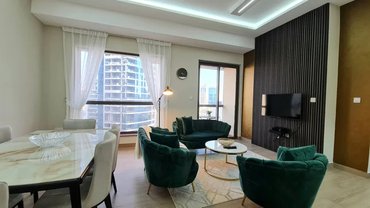 Дубай: Апартаменты Marco Polo - High-rise 1BR Apt with Amazing Marina Views