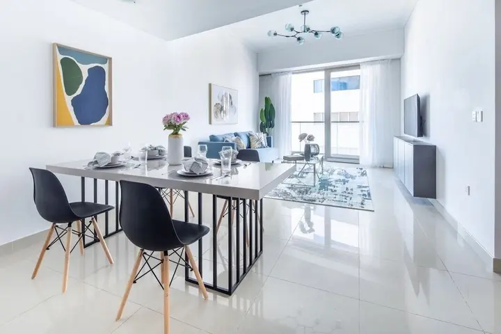 Дубай: Sophisticated 1BR Apartment in Dubai Marina