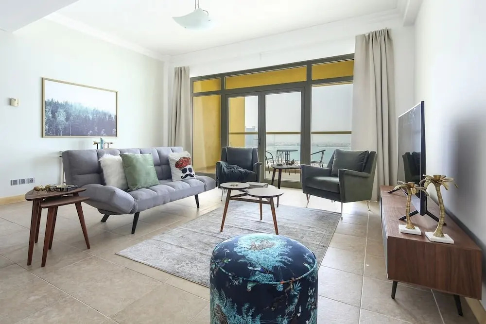 Дубай: Sleek And Elegant 1BR on The Palm!