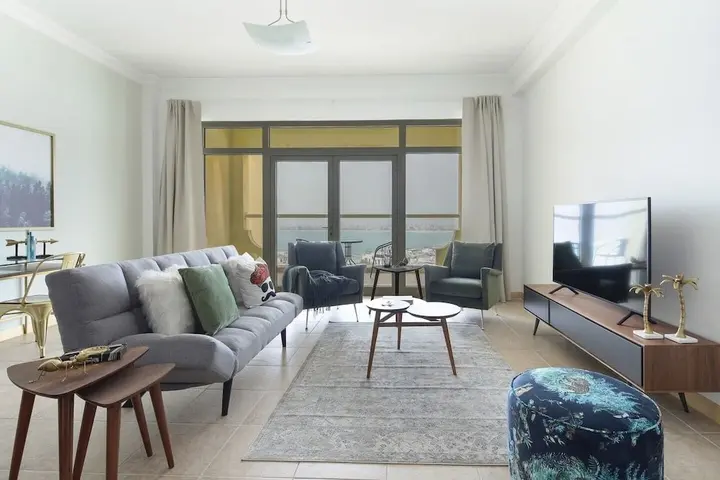 Дубай: Sleek And Elegant 1BR on The Palm!