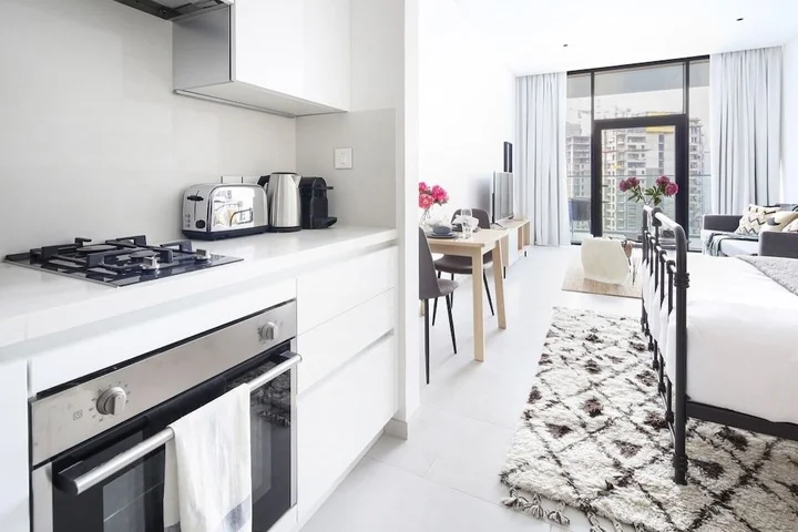 Дубай: Stunning Studio w/ Burj Khalifa View!