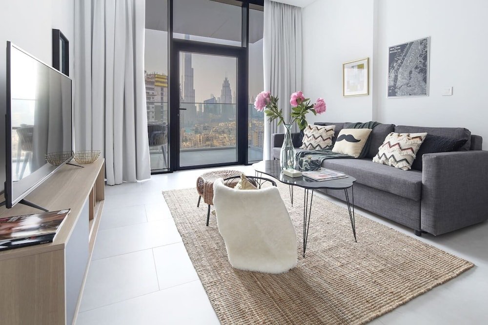 Дубай: Stunning Studio w/ Burj Khalifa View!