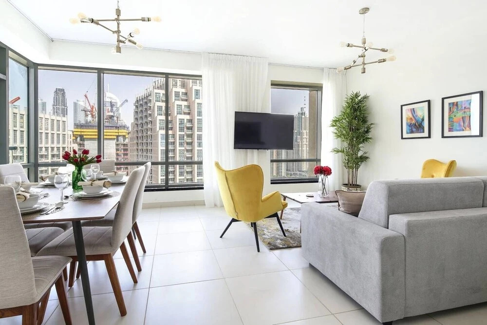 Дубай: Phenomenal Burj Khalifa Views in This Lovely 2br!