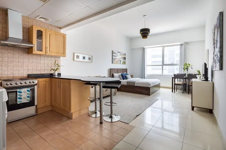 Дубай: Light and Modern Studio in Jlt! Sleeps 3!