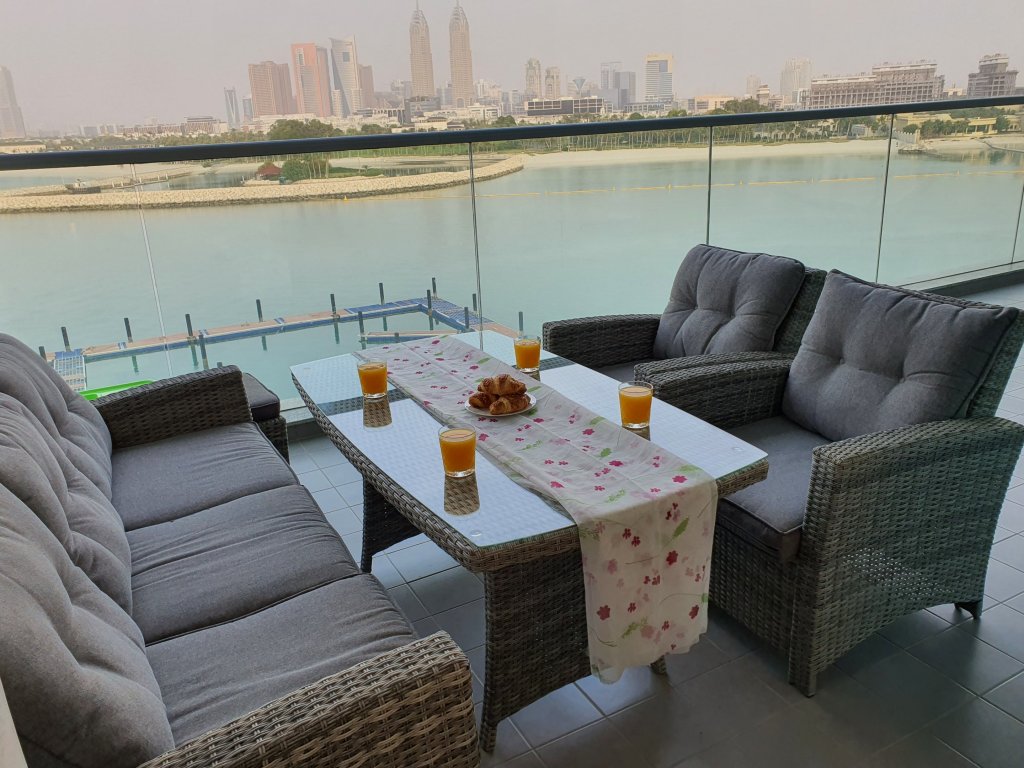 Дубай: Stunning 1 Bedroom Sea View on the Palm