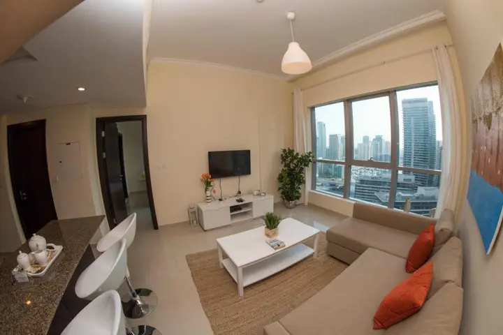 Дубай: Incredible apartment at the top of Dubai Marina