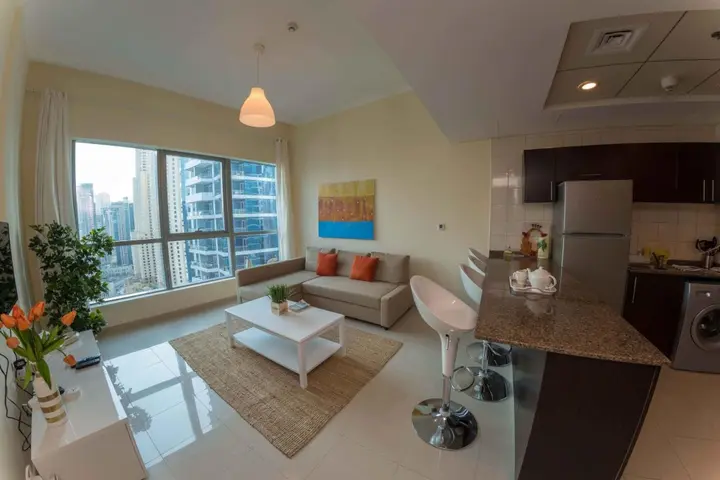 Дубай: Incredible apartment at the top of Dubai Marina