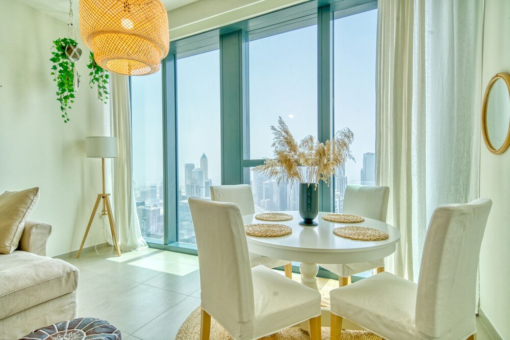Дубай: Boho-Chic Cosy 1BR, minutes to Burj Khalifa