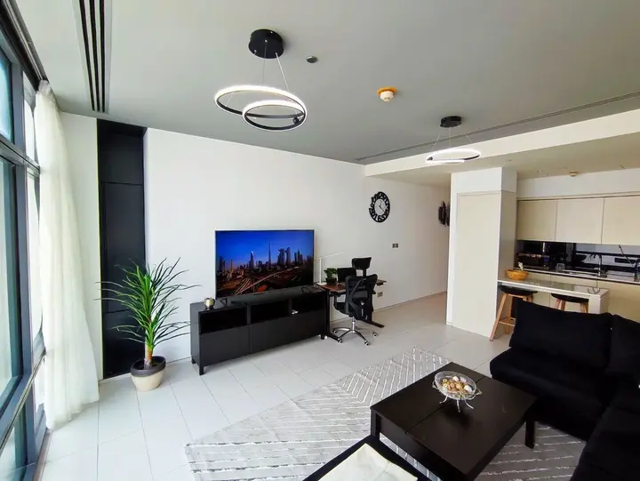 Дубай: SuperHost- Bright&Stylish 1BR-Index Tower-Burj View