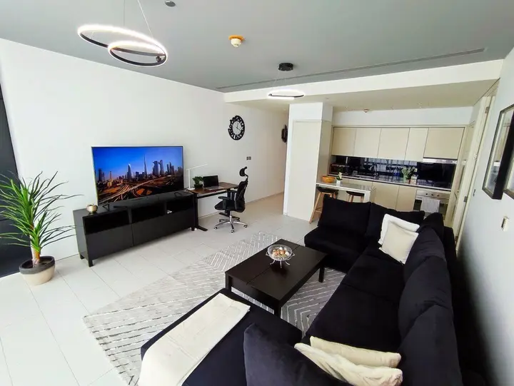 Дубай: SuperHost- Bright&Stylish 1BR-Index Tower-Burj View