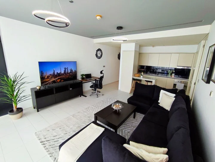 Дубай: SuperHost- Bright&Stylish 1BR-Index Tower-Burj View