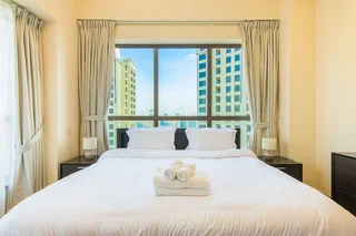 Дубай: Jbr Very Cozy 2 Br Apartment High Floor Sea View