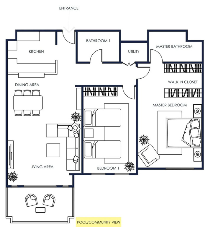 Дубай: 2B-Lamtara 1-607 by bnbme homes