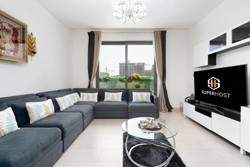 Дубай: SuperHost - Dazzling Apartment With Balcony In Sobha Hartland