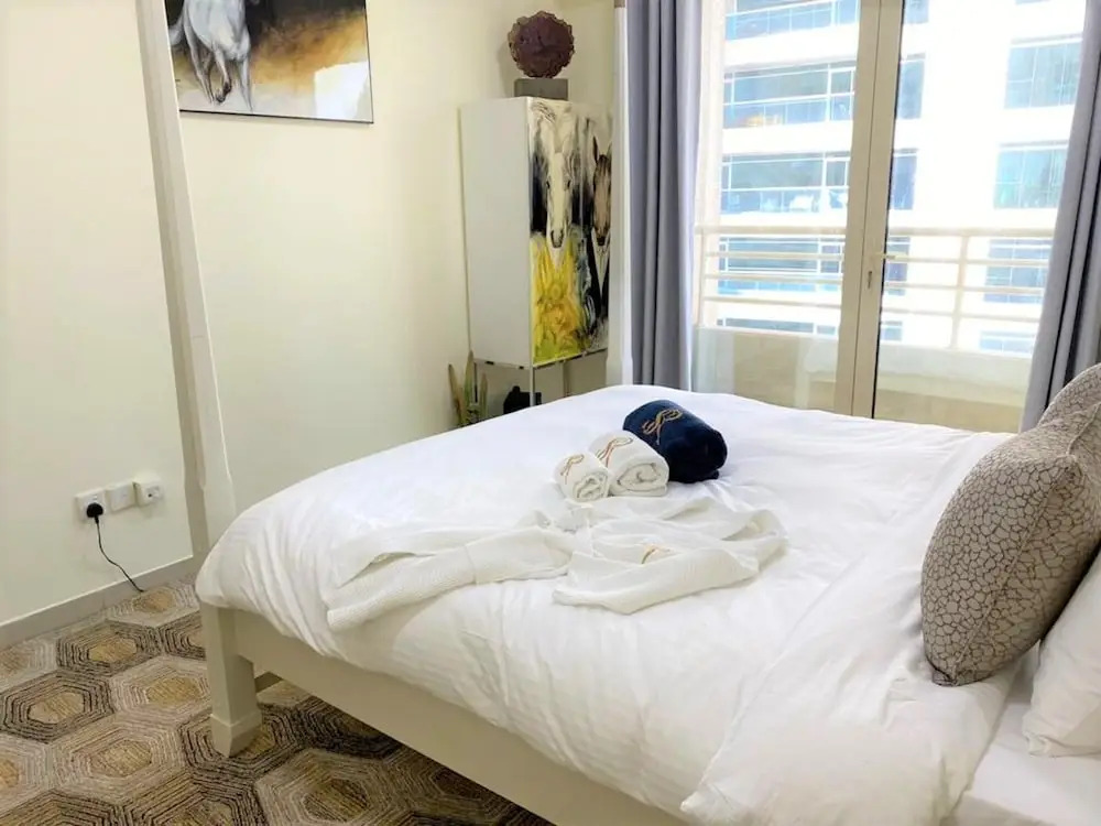 Дубай: Gorgeous 1bedroom with balcony in Dubai marina