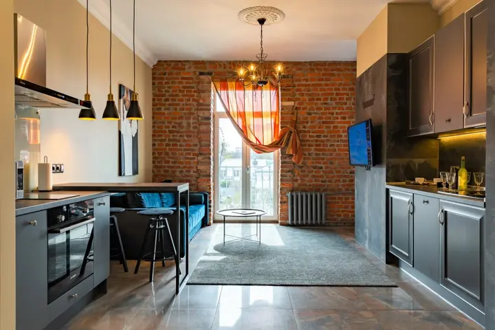 Минск: Апартаменты InterLoft 5 Old Town Free Parking Wi-Fi 100/50 Smart TV