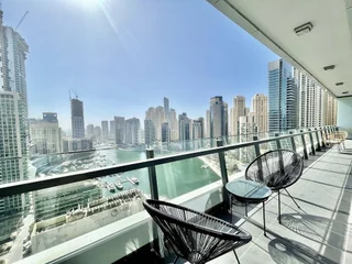 Дубай: Stunning 3B Spacious Marina View With Balcony