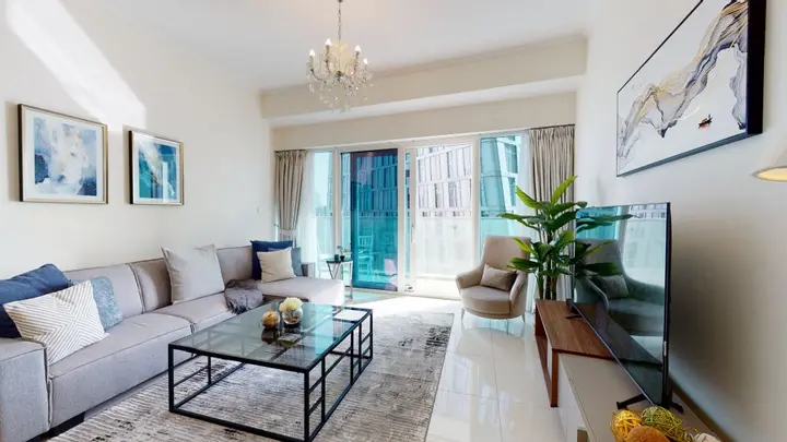 Дубай: Апартаменты SuperHost - Stylish Apartment With Full Marina Views